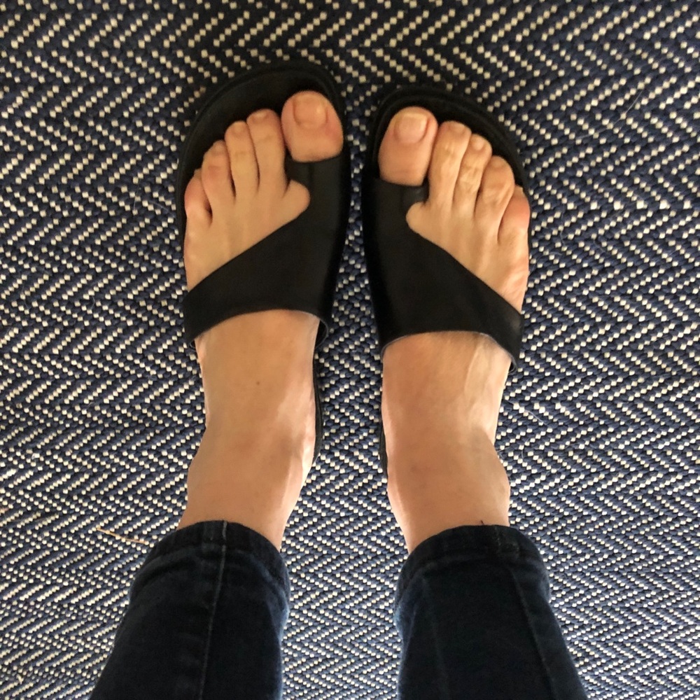 Franco Sarto Black Slip-Ons, 7.5